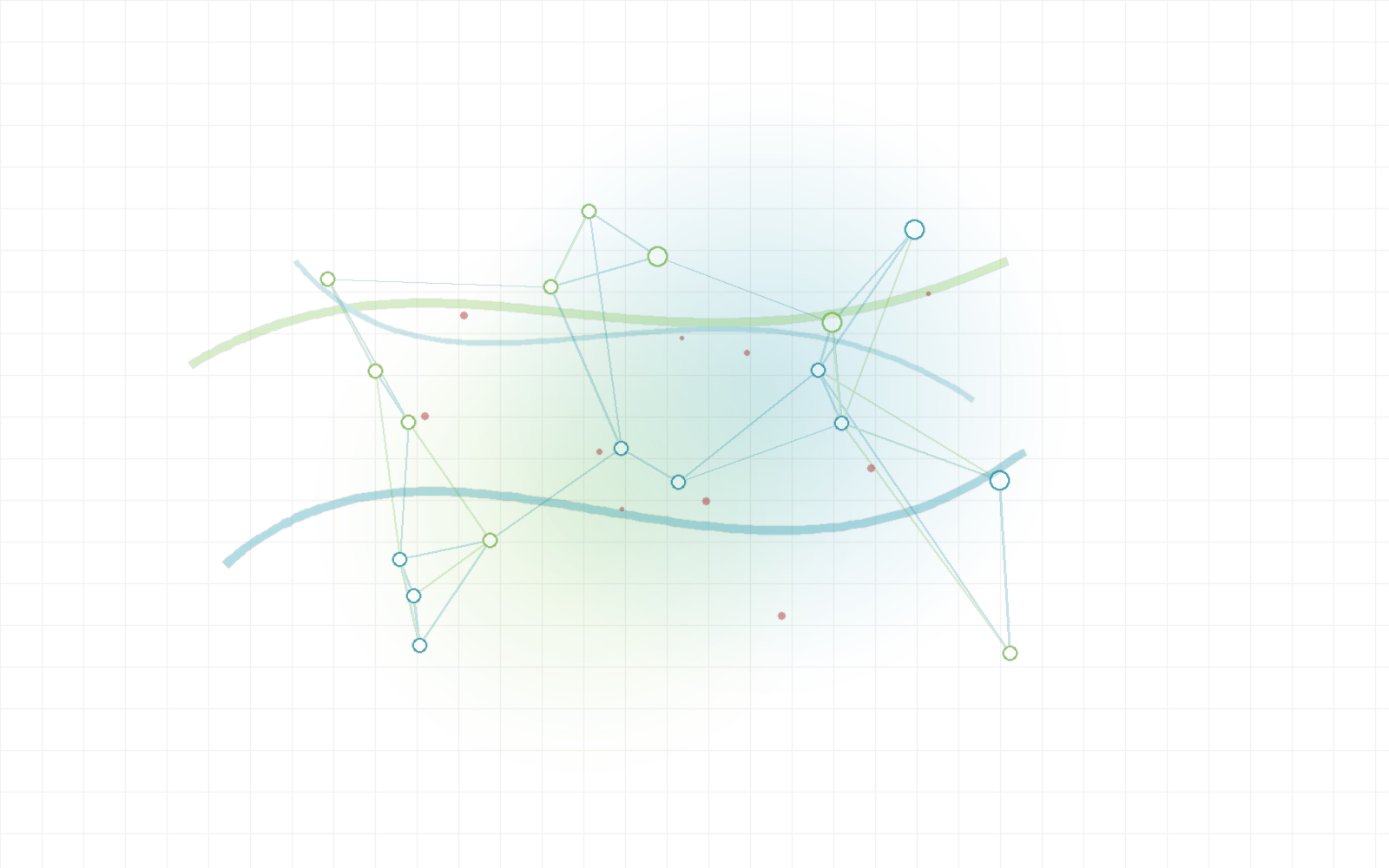 Abstract visual representing an operational workflow